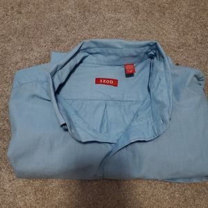 Men's XL long sleeve button up Izod shirt